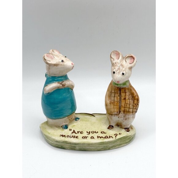 VTG Beswick UK Kitty McBride‎ Figurine Strained Relations Husband & Wife Mouse - Picture 1 of 5